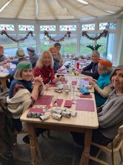 Christmas Lunch 2022 - Ann C, Evelyn, Davina, Valerie, Rosemary, Jan P and Christine B